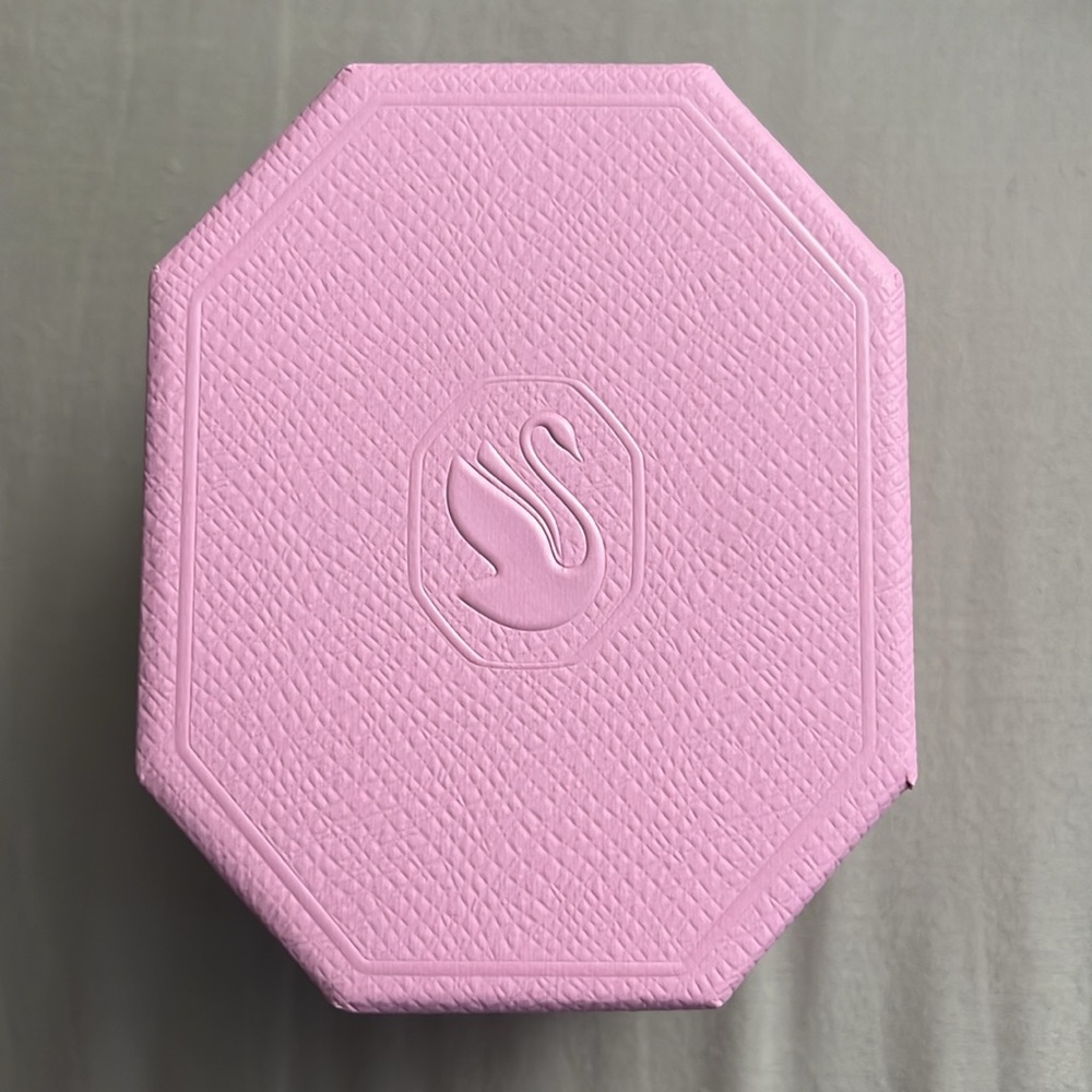 Swarovski Lucent Ring Magnetic, Pink, Rhodium plated 50 EUR - 4 3/4 USA - Picture 4 of 6